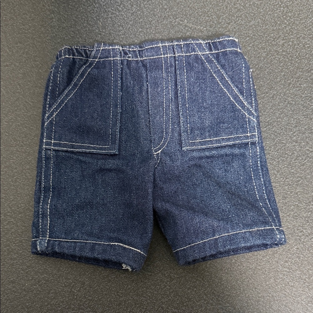 Dark Blue Denim Doll Shorts vintage
